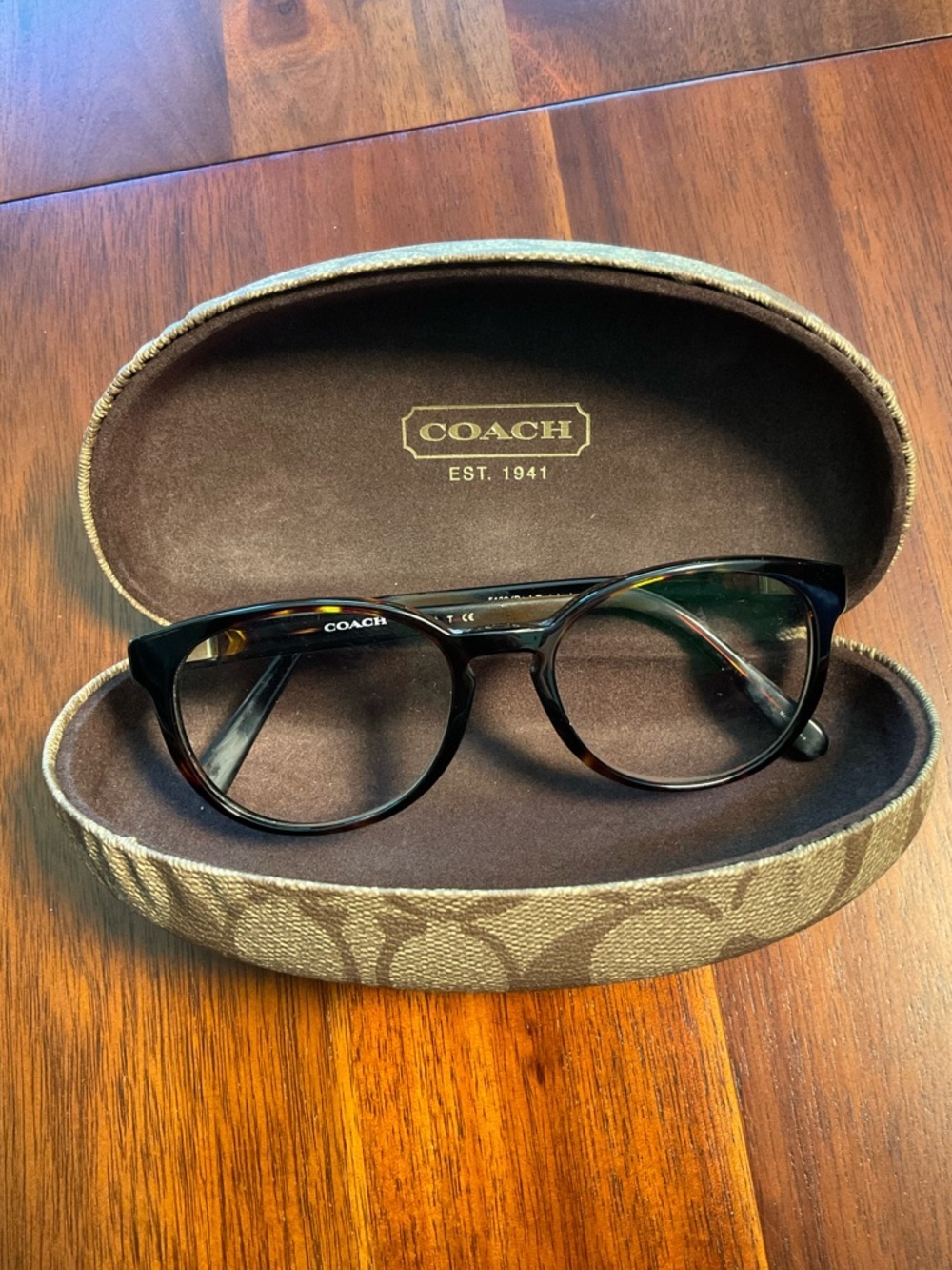 COACH HC 6102 DARK TORTOISE w/CASE